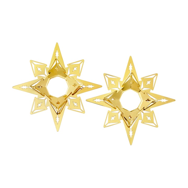 Manchette de bougie Étoile Karen Blixen 3 cm Lot de 2, Doré Rosendahl