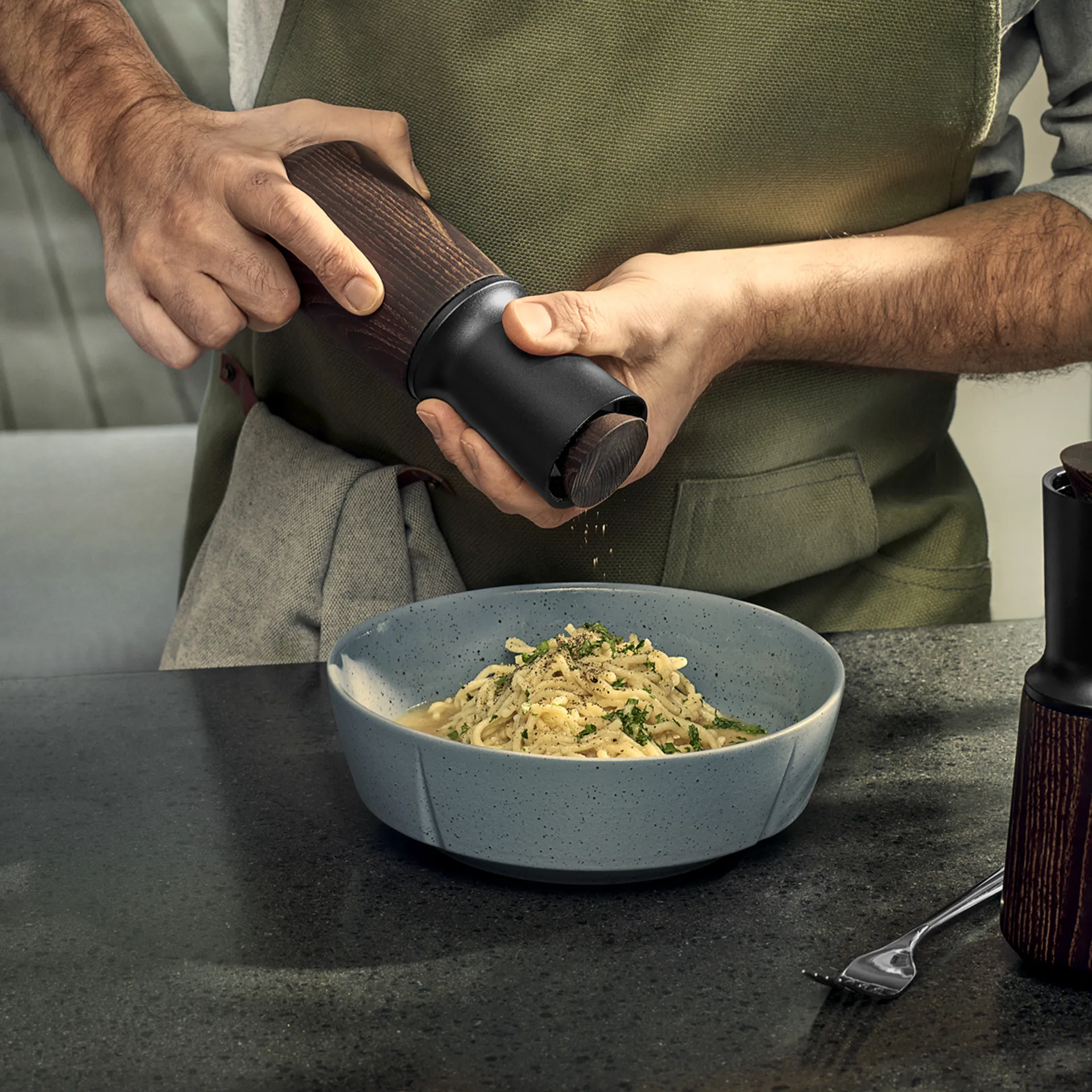 Moulin à sel et poivre Rå 20 cm, Noir Rosendahl