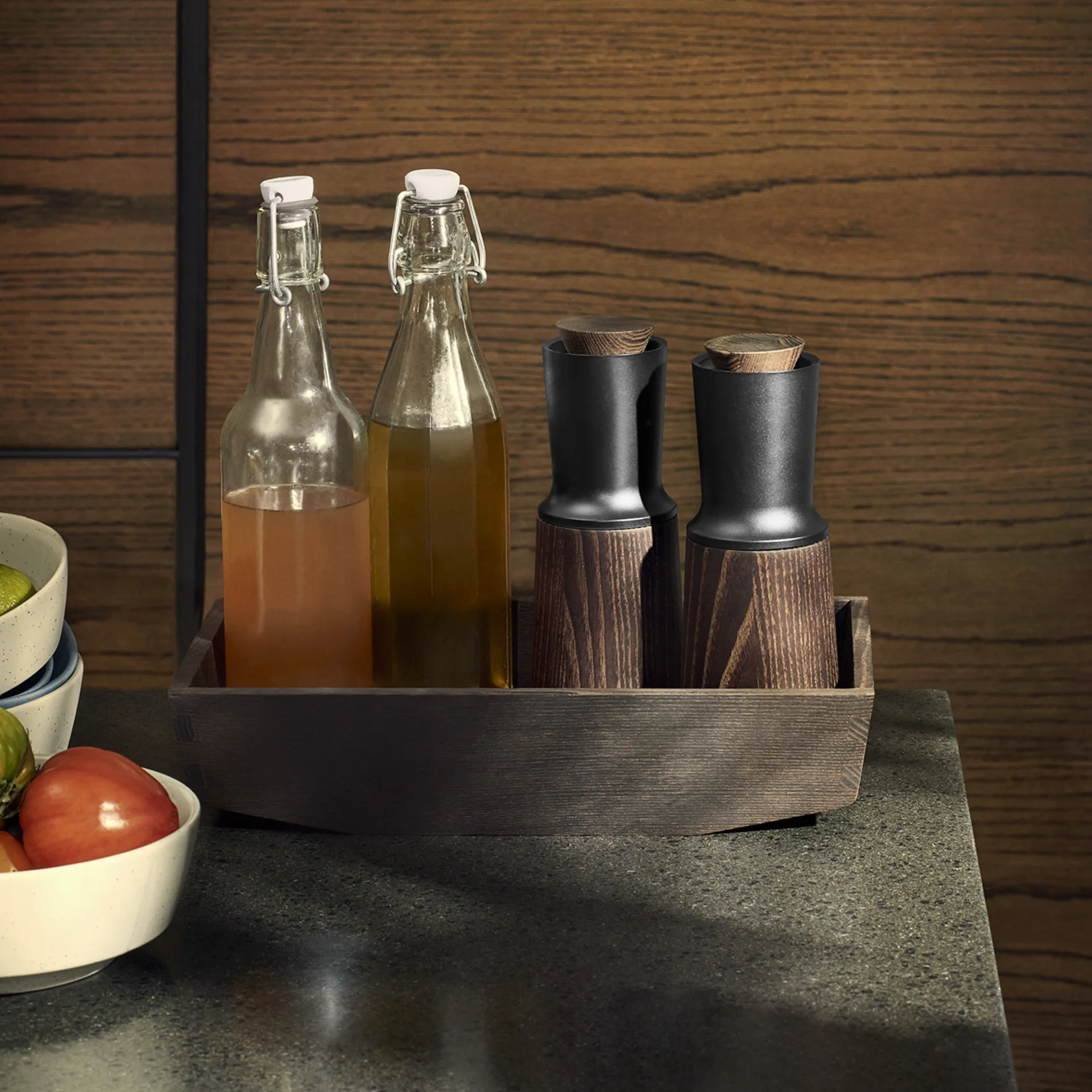 Moulin à sel et poivre Rå 20 cm, Noir Rosendahl