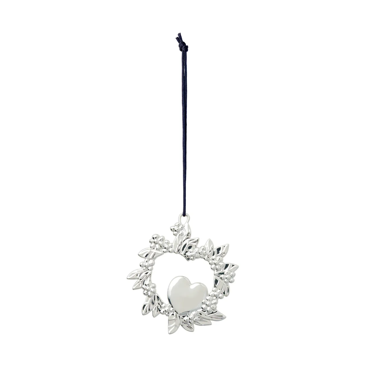 Ornement de Noël Wild Heart 8 cm, Argenté Rosendahl