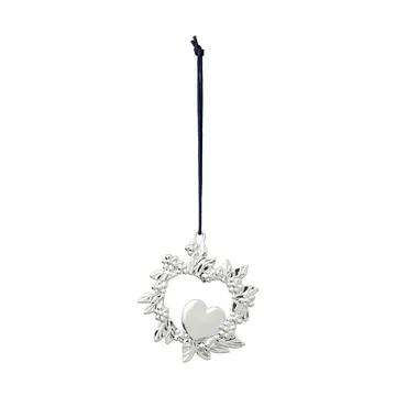 Ornement de Noël Wild Heart 8 cm - Argenté - Rosendahl