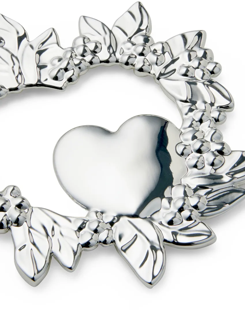 Ornement de Noël Wild Heart 8 cm, Argenté Rosendahl