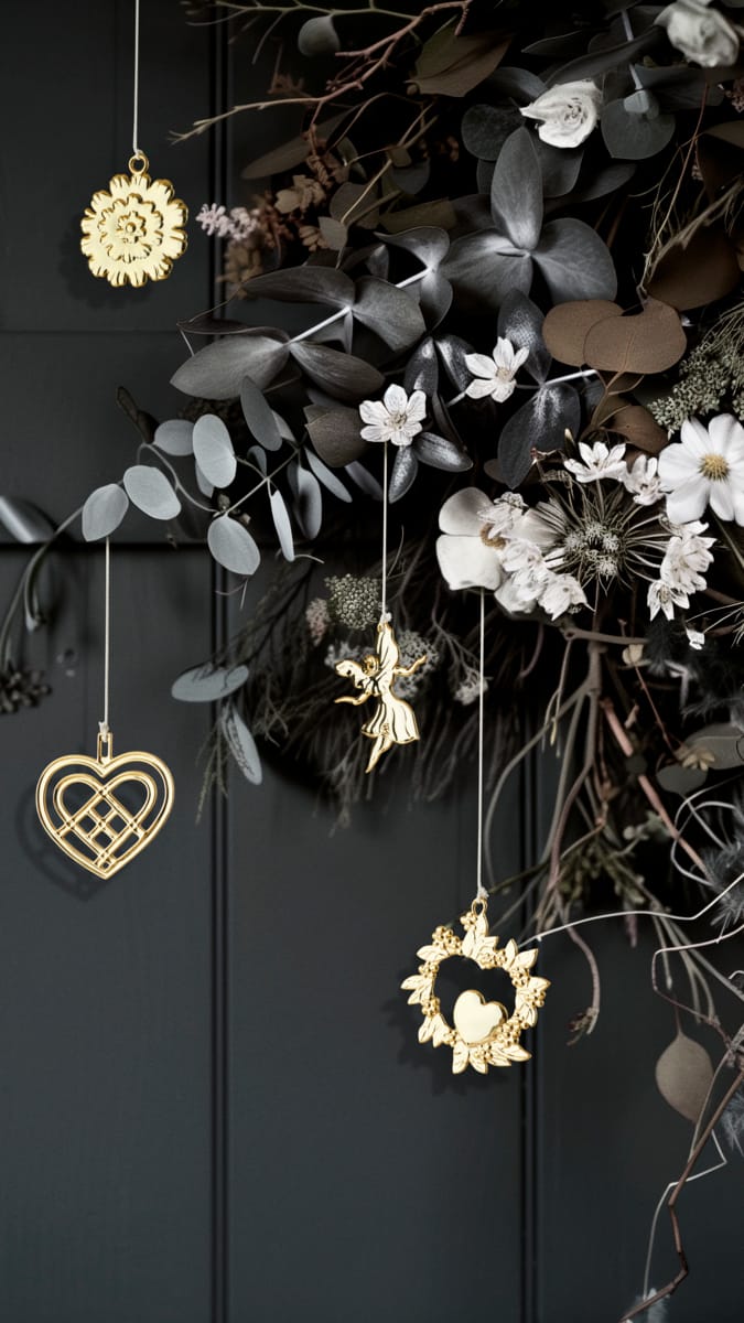 Ornement de Noël Wild Heart 8 cm, Doré Rosendahl