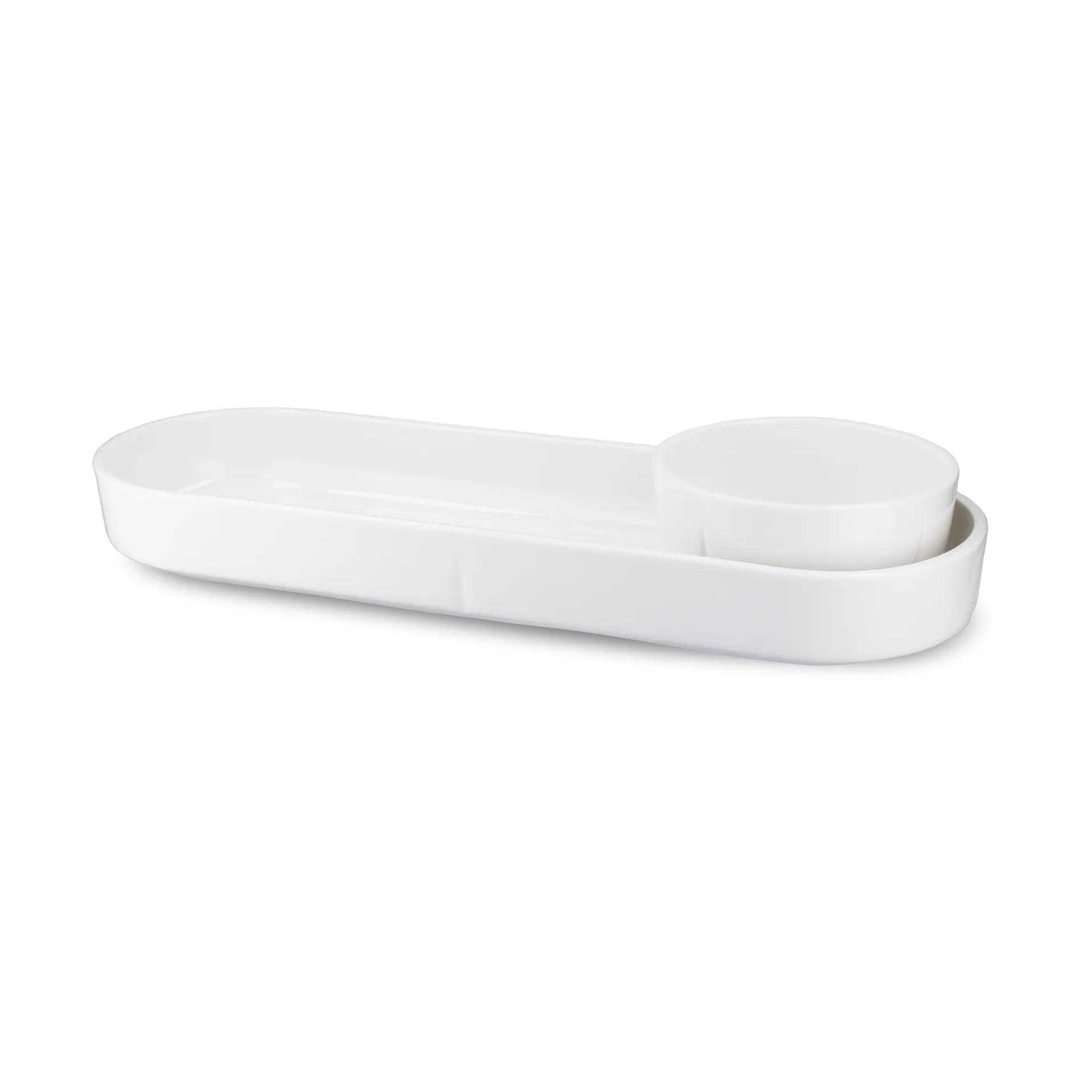 Plat de service ovale Grand Cru, Blanc, 12x34 cm Rosendahl