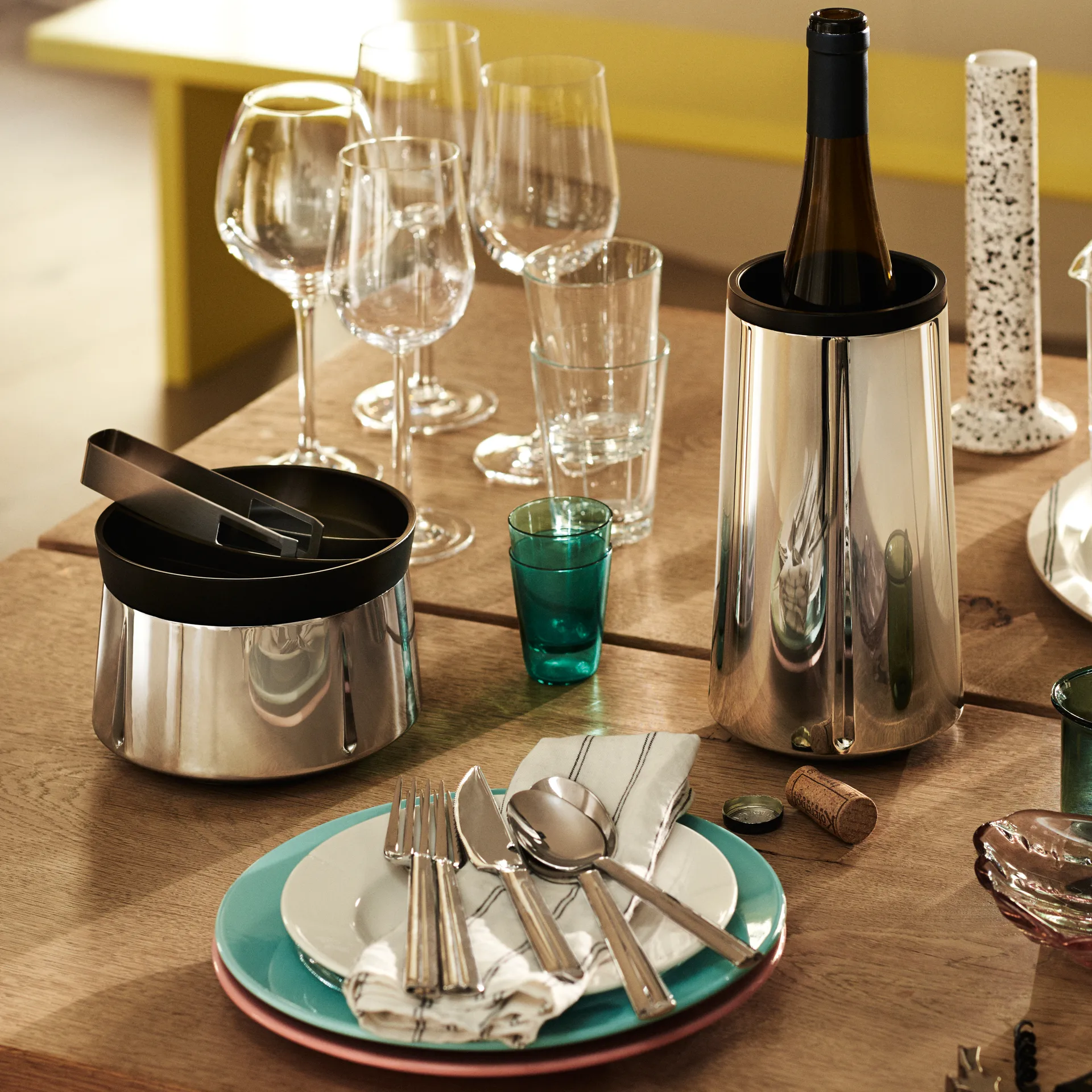 Seau à glace Grand Cru, Acier inoxydable Rosendahl