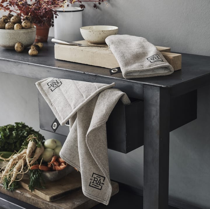 Serviette de cuisine Rå, Gris foncé Rosendahl