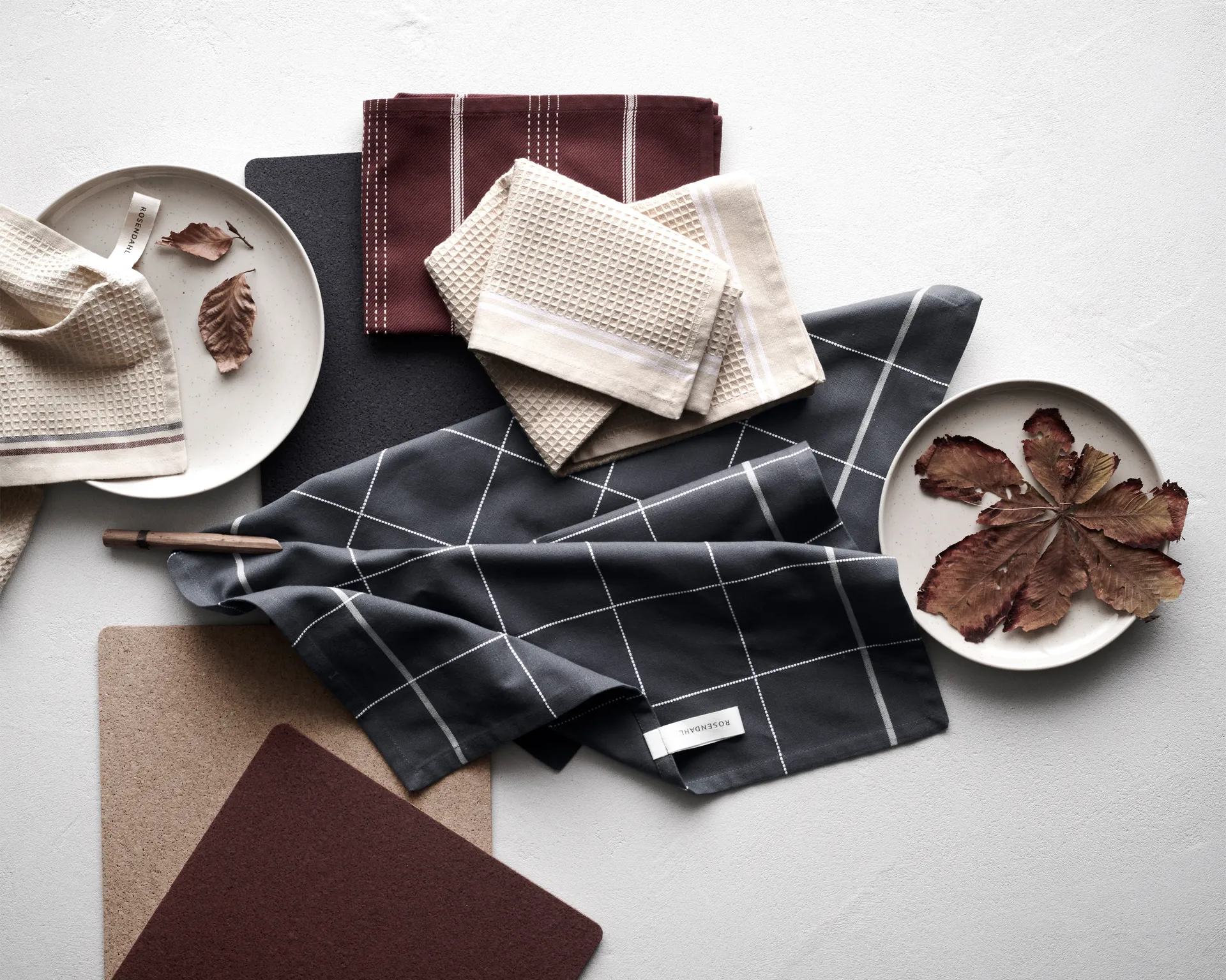 Set de table Corki 43x30 cm, Gris foncé Rosendahl