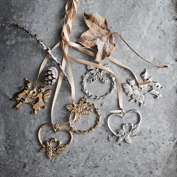 Suspension de Noël Karen Blixen Dubbelhjärta - Argenté - Rosendahl