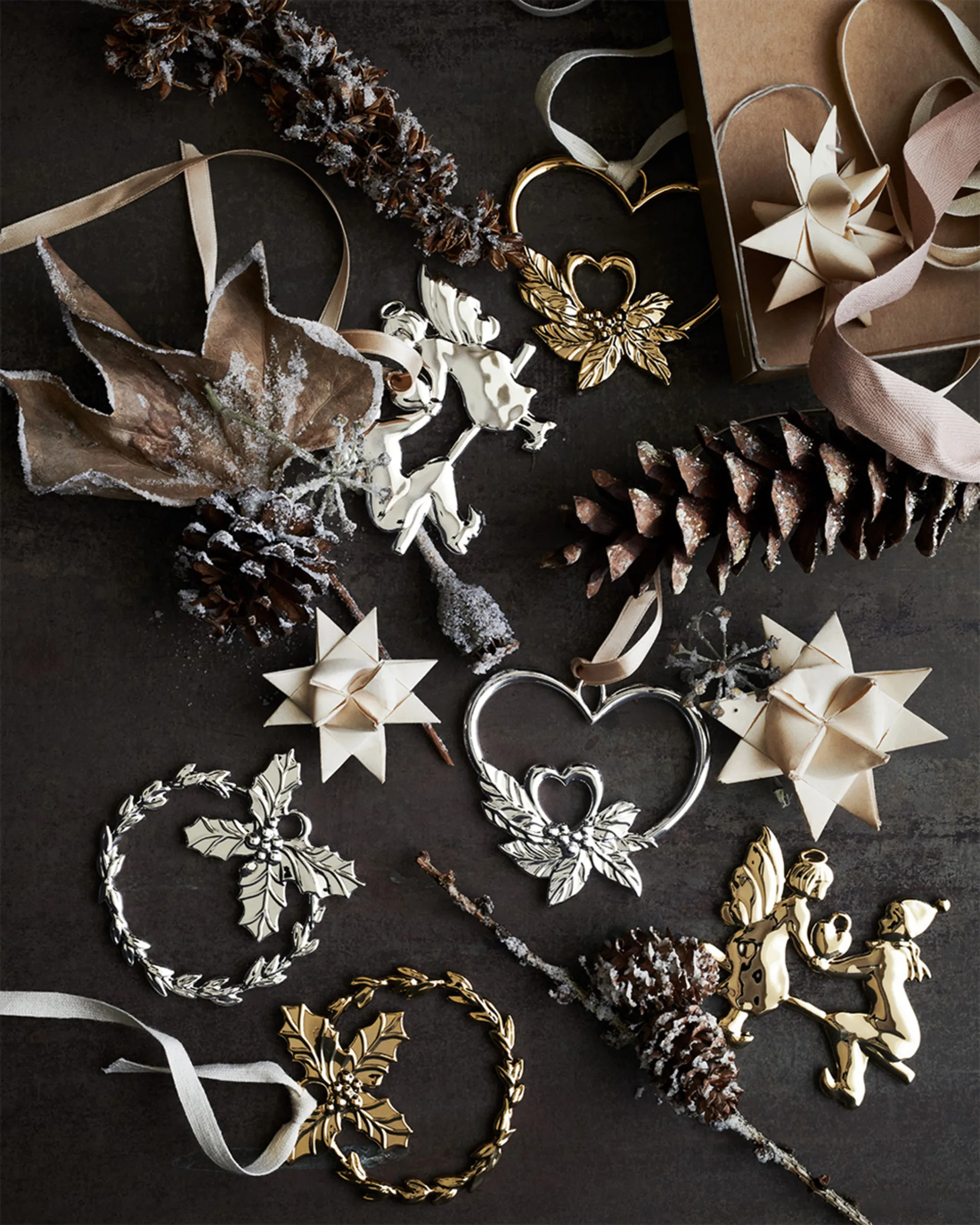 Suspension de Noël Karen Blixen Holly, Argenté Rosendahl