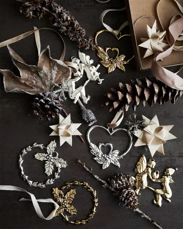 Suspension de Noël Karen Blixen Holly - Argenté - Rosendahl