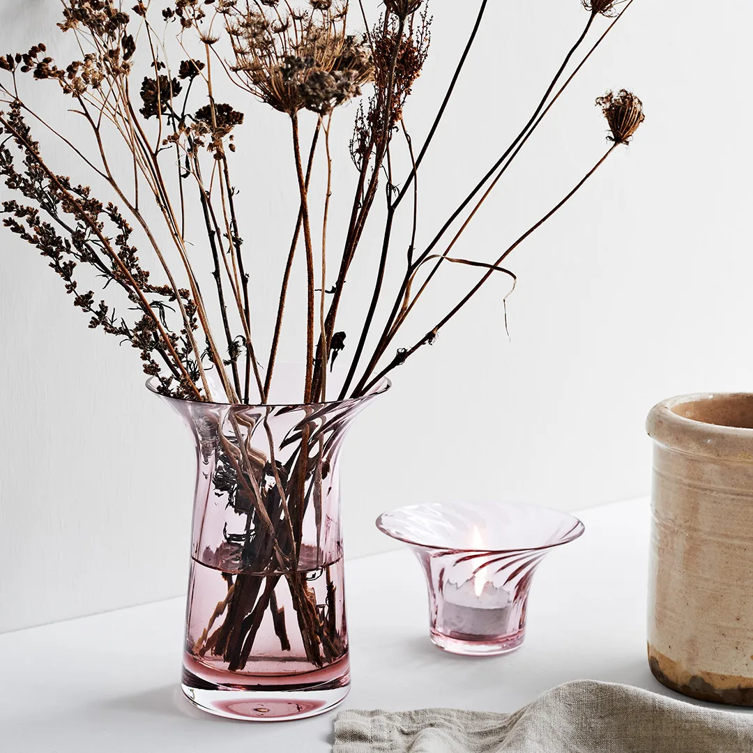 Vase blush Filigran optic anniversary, 16 cm Rosendahl