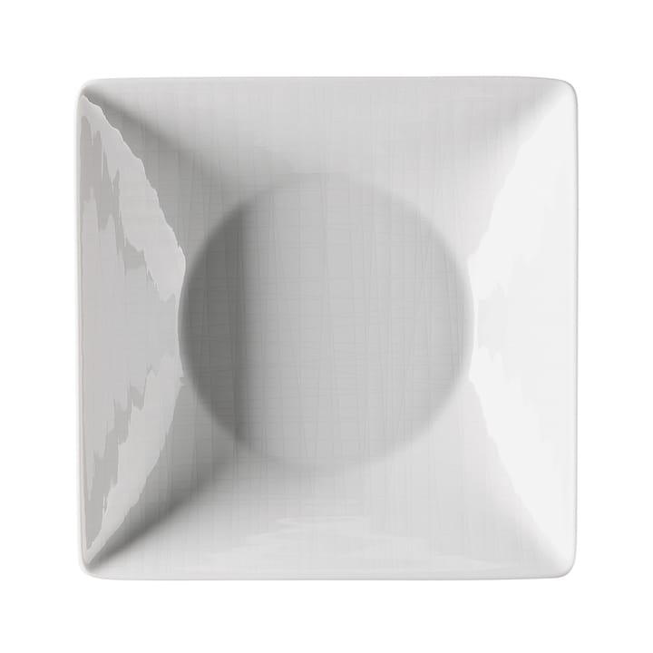 Assiette carrée creuse Mesh 20 cm - Blanc - Rosenthal