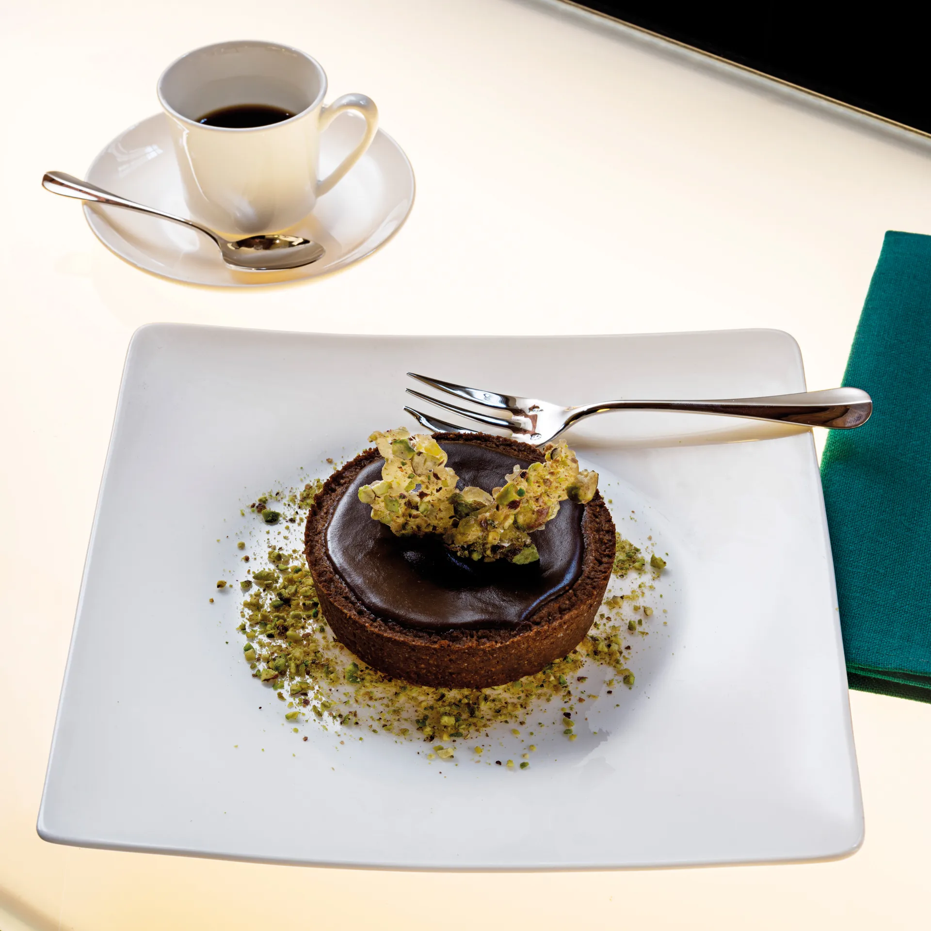 Assiette carrée Jade 23 cm, Blanc Rosenthal