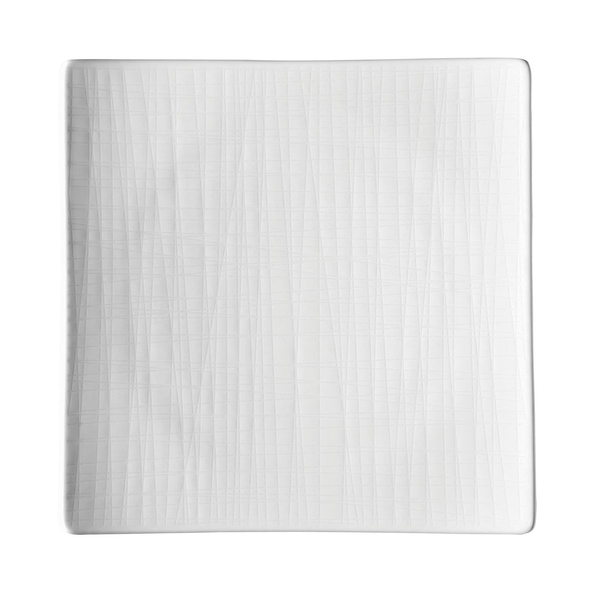 rosenthal assiette carrée mesh 22 cm blanc