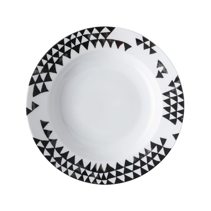 Assiette creuse Magic Garden Black Seeds 23 cm, Blanc-noir Rosenthal