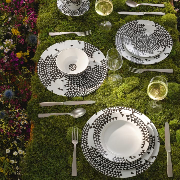 Assiette creuse Magic Garden Black Seeds 23 cm, Blanc-noir Rosenthal