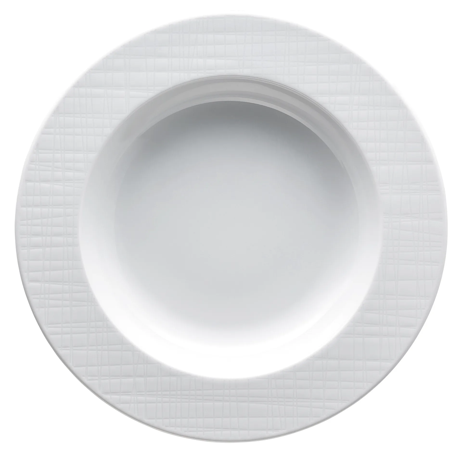 Assiette creuse Mesh Rim 23 cm, Blanc Rosenthal