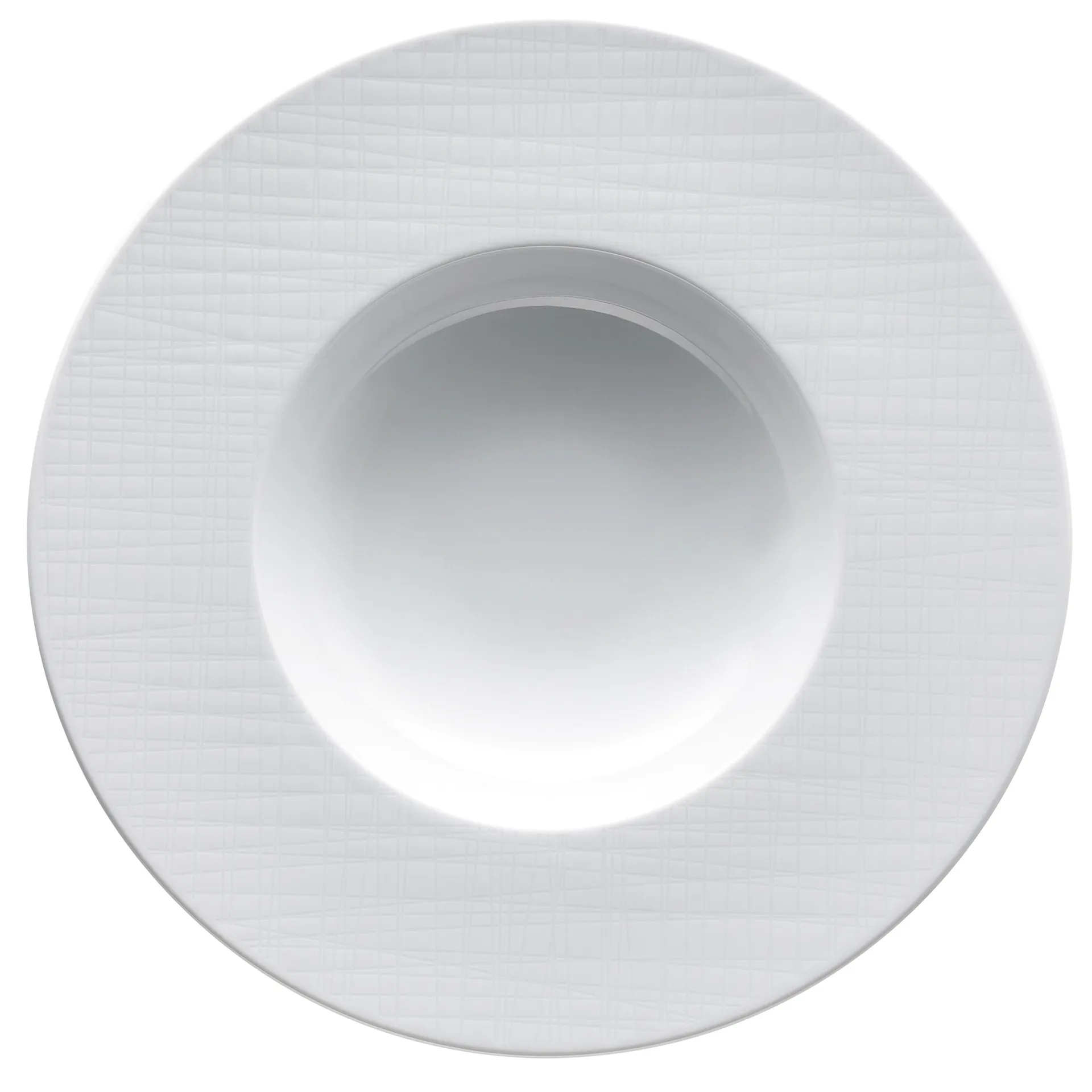 Assiette creuse Mesh Rim 28 cm, Blanc Rosenthal