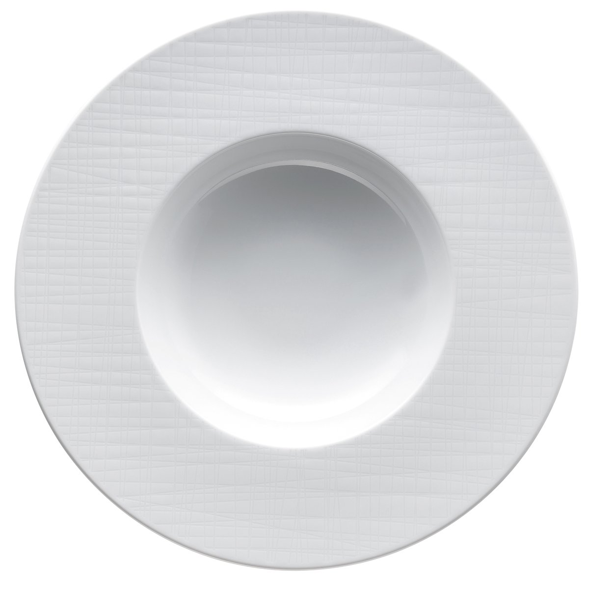 Rosenthal Assiette creuse Mesh Rim 28 cm Blanc | Design Scandinave | Assiettes creuses | Blanc