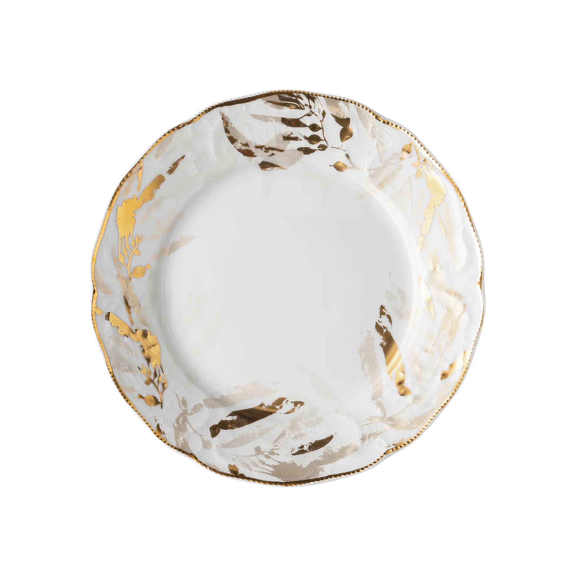 Assiette Rosenthal Heritage Midas 21 cm, Blanc-doré Rosenthal