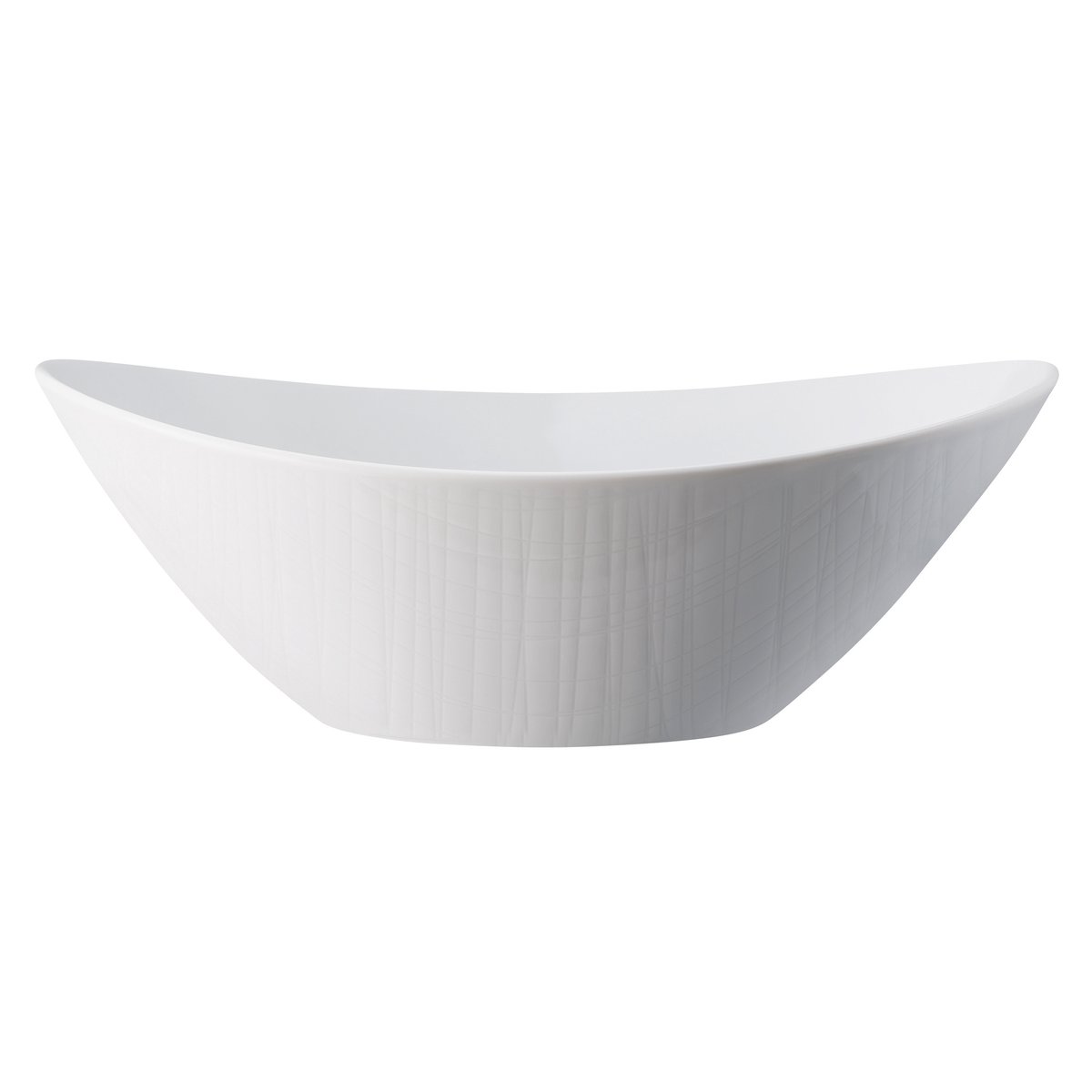 Rosenthal Bol de service Mesh oval 18x24 cm | Design Scandinave | Saladiers de service | Blanc