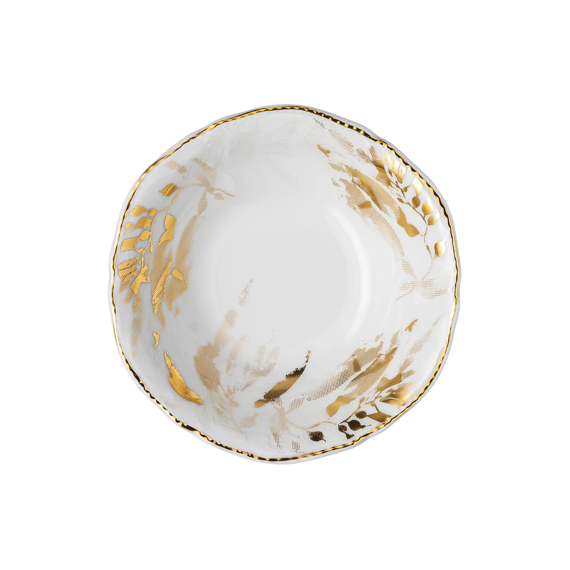 Corbeille à fruits Rosenthal Heritage Midas 15 cm, Blanc-doré Rosenthal