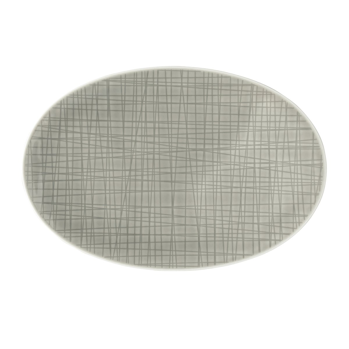 Rosenthal Plat Mesh 25 cm Mountain | Design Scandinave | Plats de service & plateaux | Gris