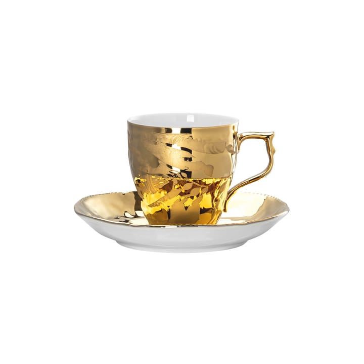 Tasse à espresso avec soucoupe Rosenthal Heritage Midas - Blanc-doré - Rosenthal