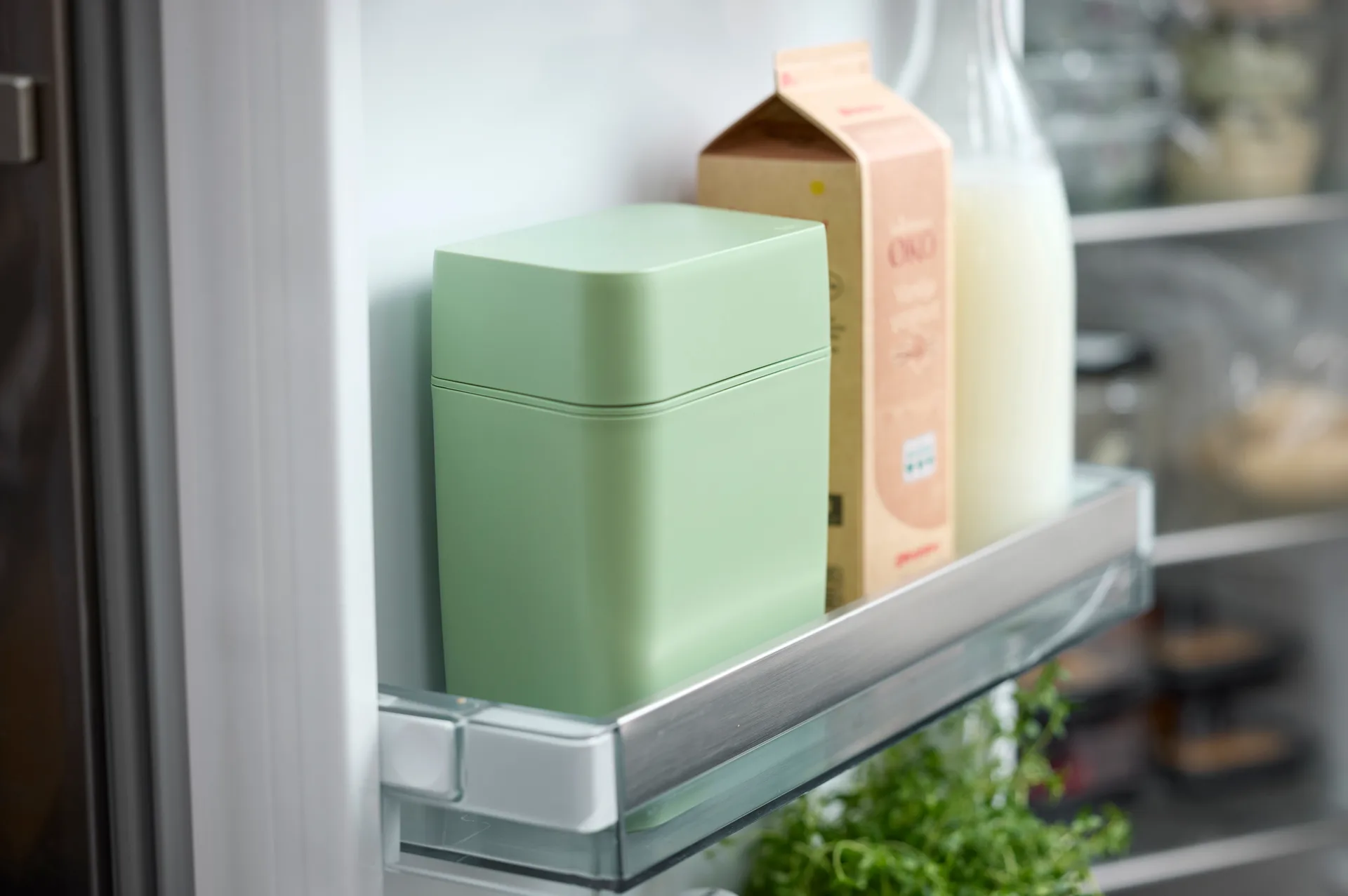 Boîte à fromage Classic avec coupe-fromage 16,5x10x19 cm, Misty green Rosti