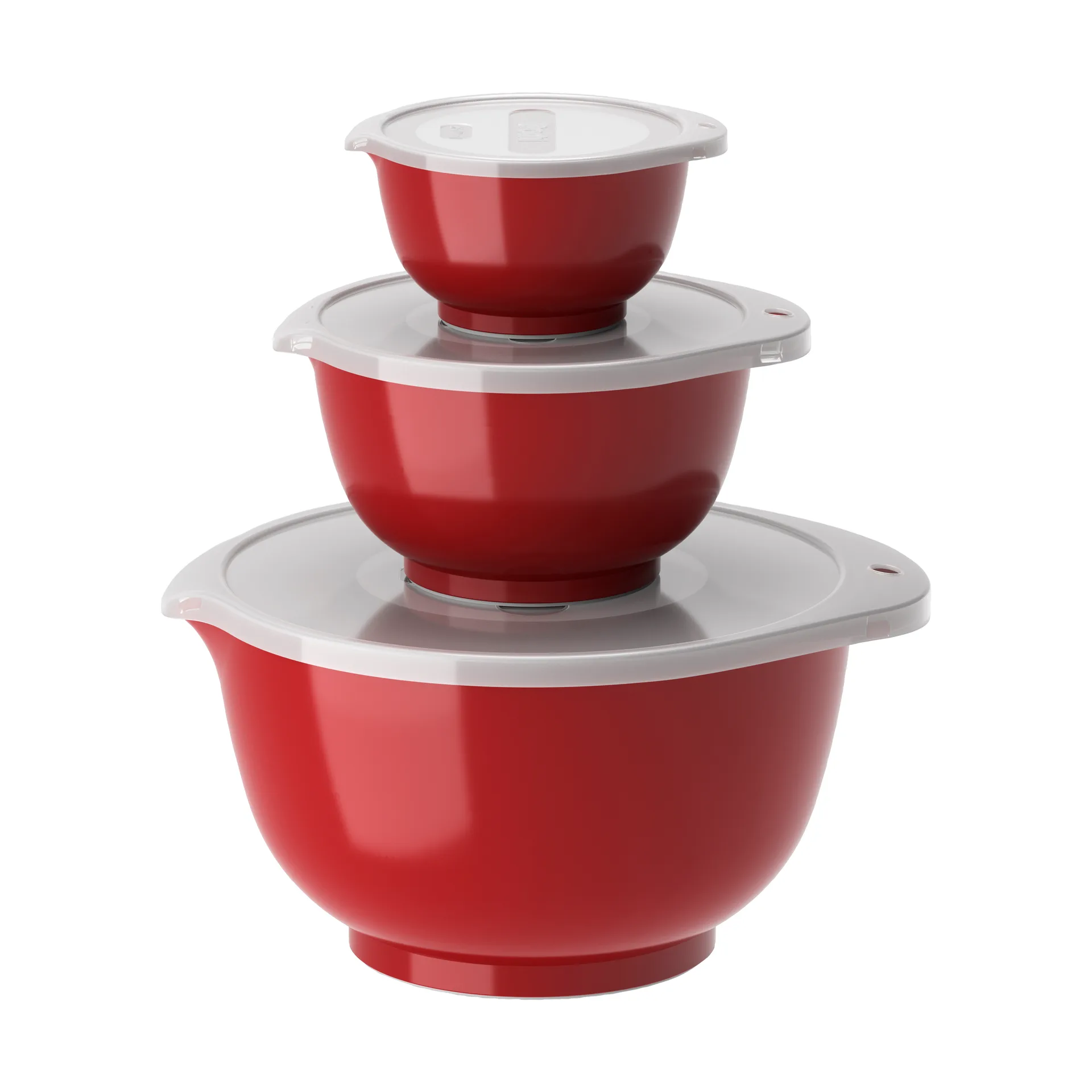 Ensemble de bols Margrethe, lot de 3, Rouge Rosti