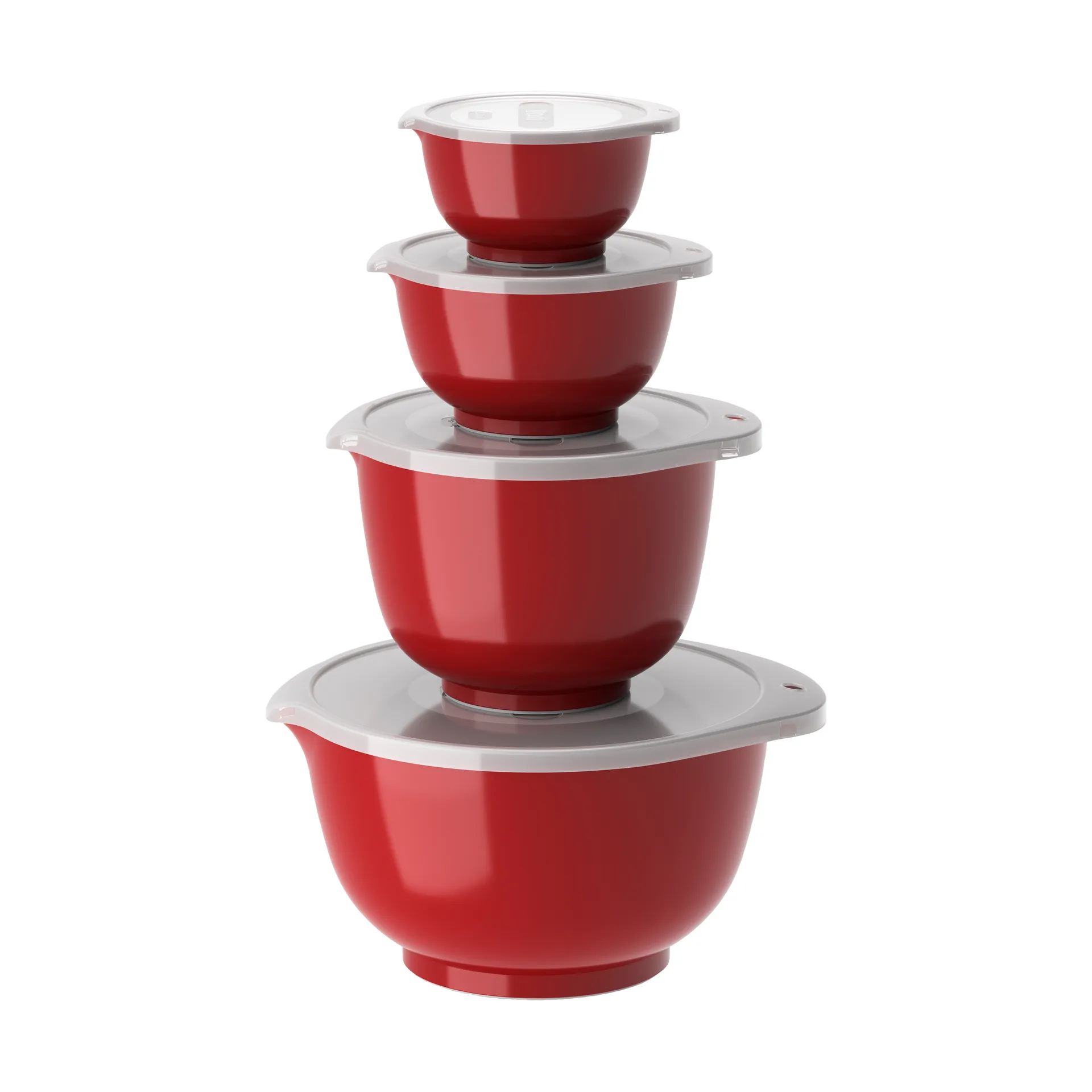 Ensemble de bols Margrethe, lot de 4, Rouge Rosti