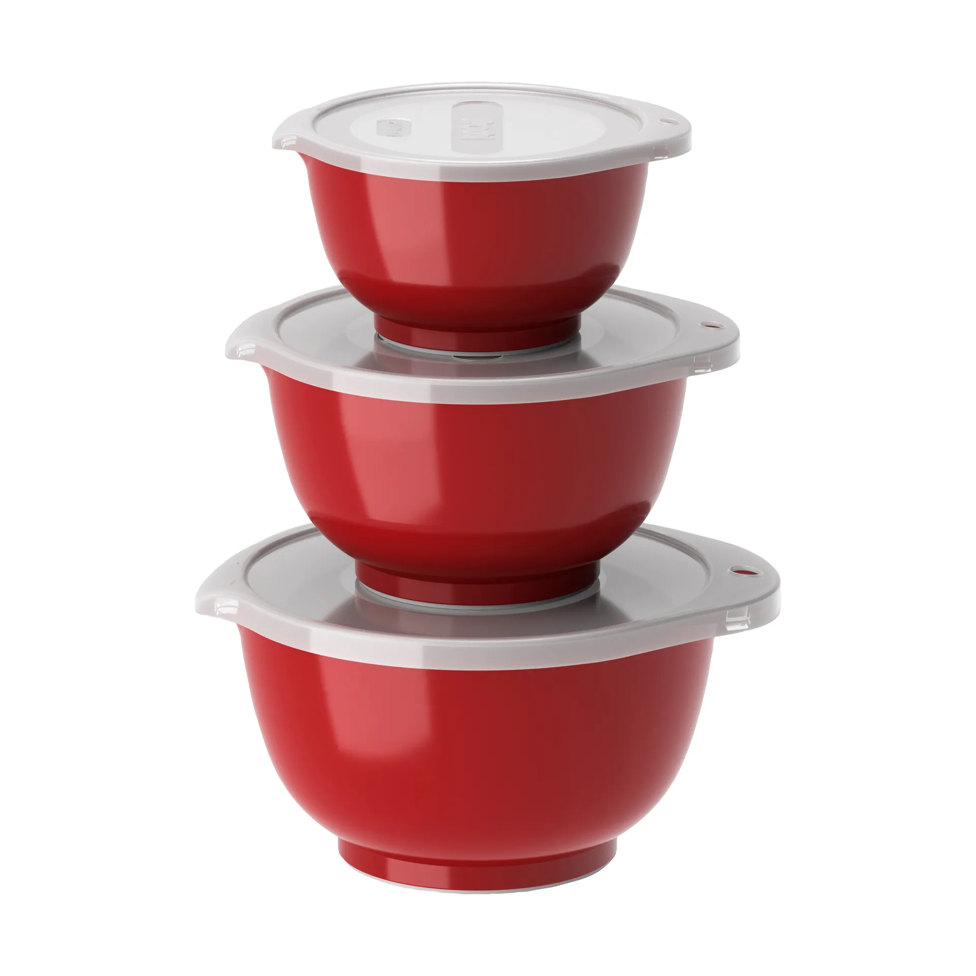 Ensemble de mini-bols Margrethe, lot de 3, Rouge Rosti