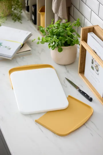 Planche à découper avec plateaux Separa - Curry, 39x26 cm - Rosti