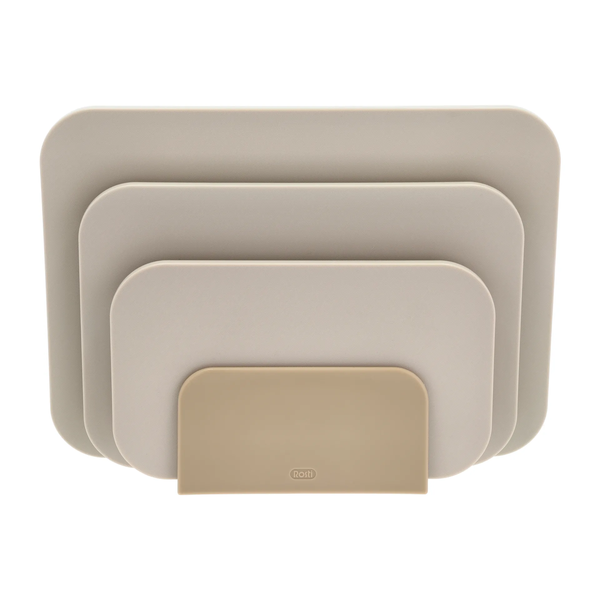 Planche à découper Choptima, set de 3 pièces et support, Humus Rosti