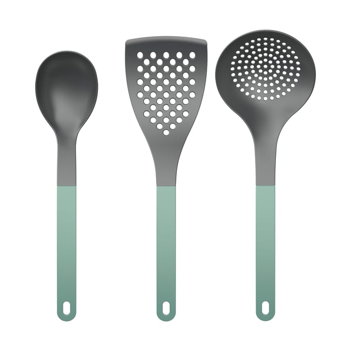 Ustensiles de cuisine Optima 2, 3 pièces - Nylon vert nordique - Rosti