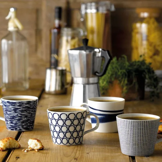 Tasses Pacific, bleu 6 pièces, petit Royal Doulton