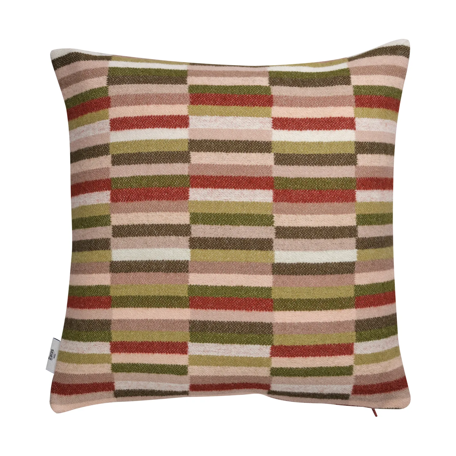 Coussin Ida 50x50 cm, Olive burgundy Røros Tweed