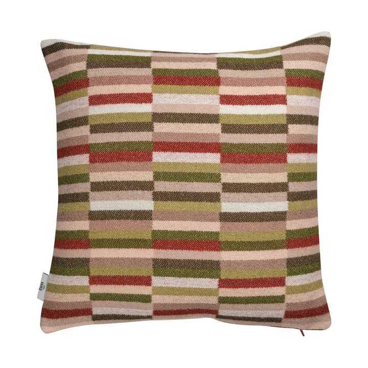 Coussin Ida 50x50 cm - Olive burgundy - Røros Tweed