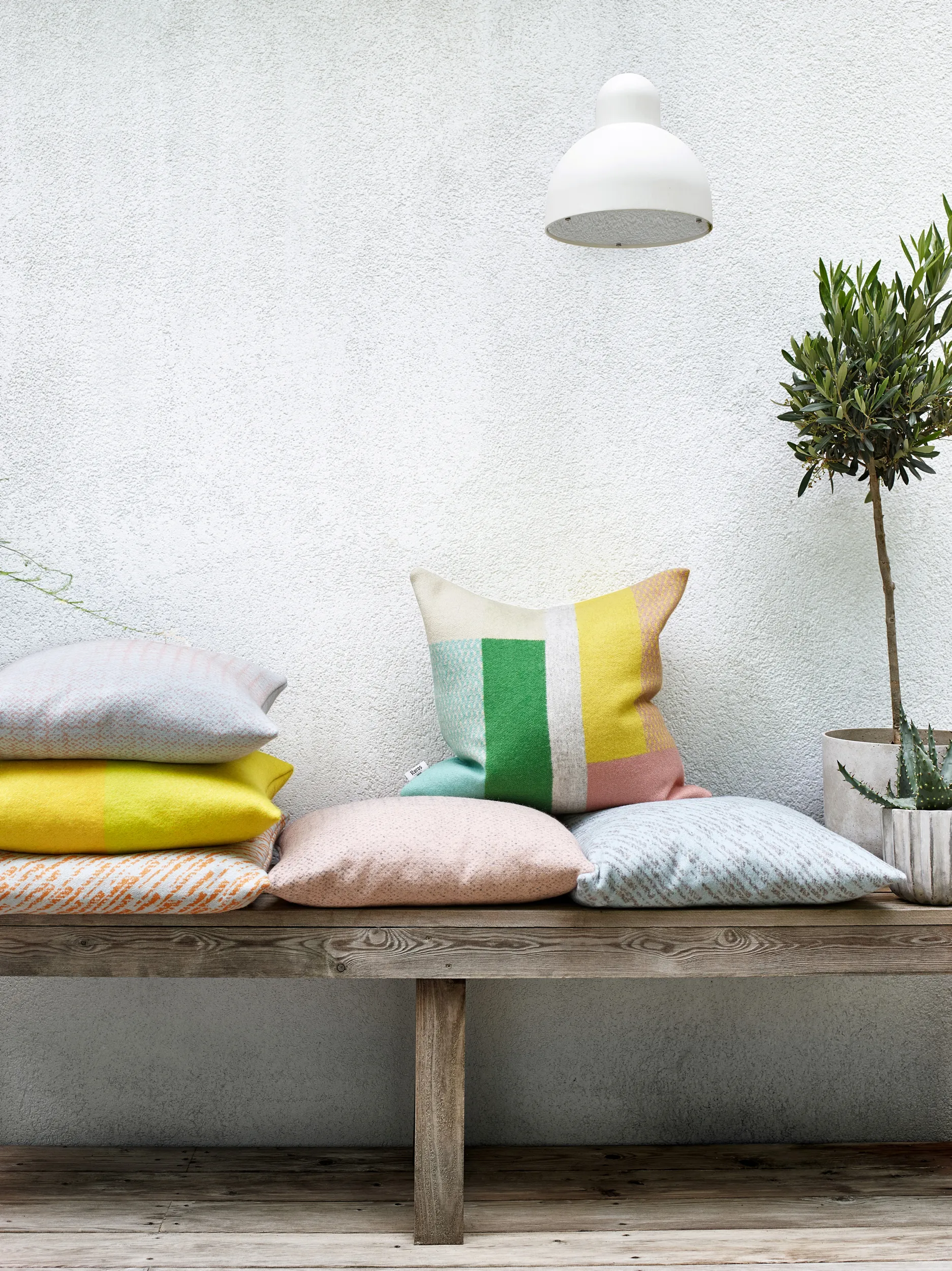 Coussin Mikkel 50x50 cm, Pastel Røros Tweed