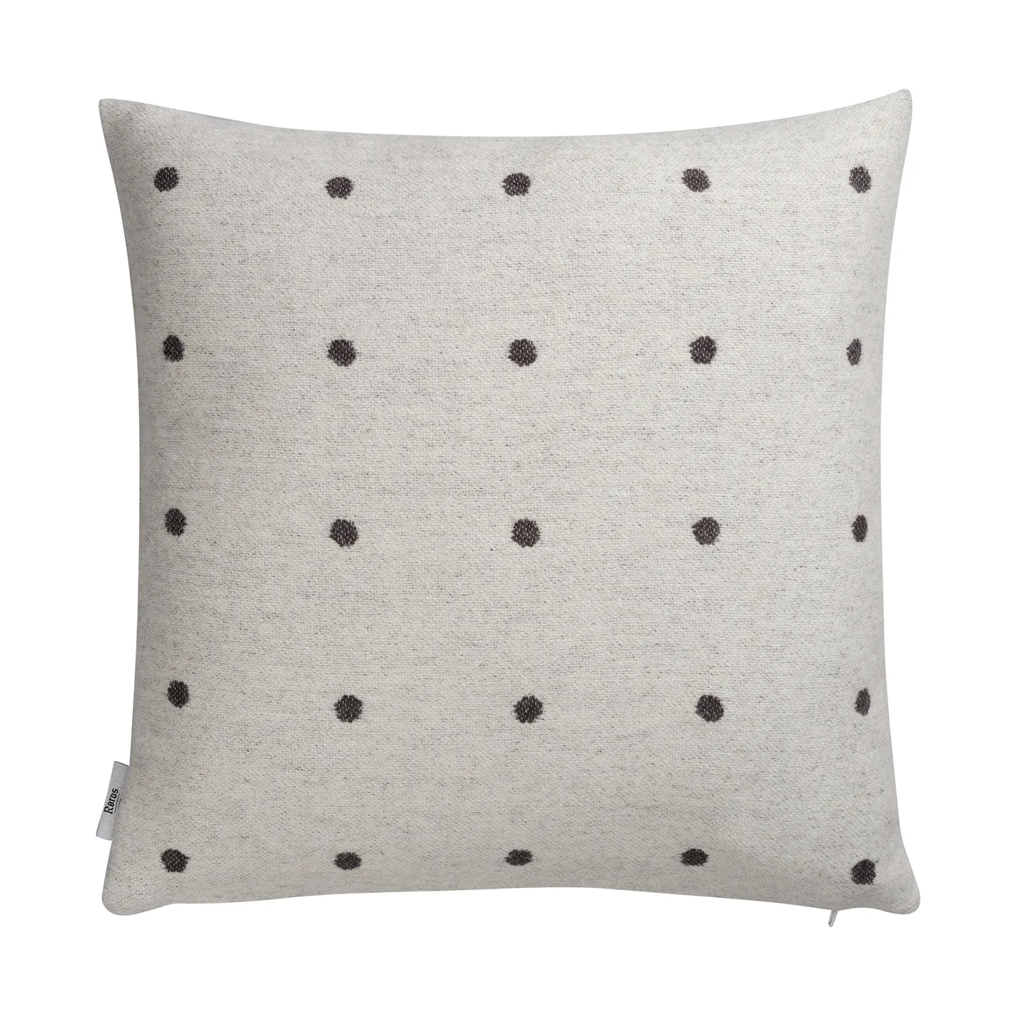 Coussin Pastille 50x50 cm, Black and white Røros Tweed