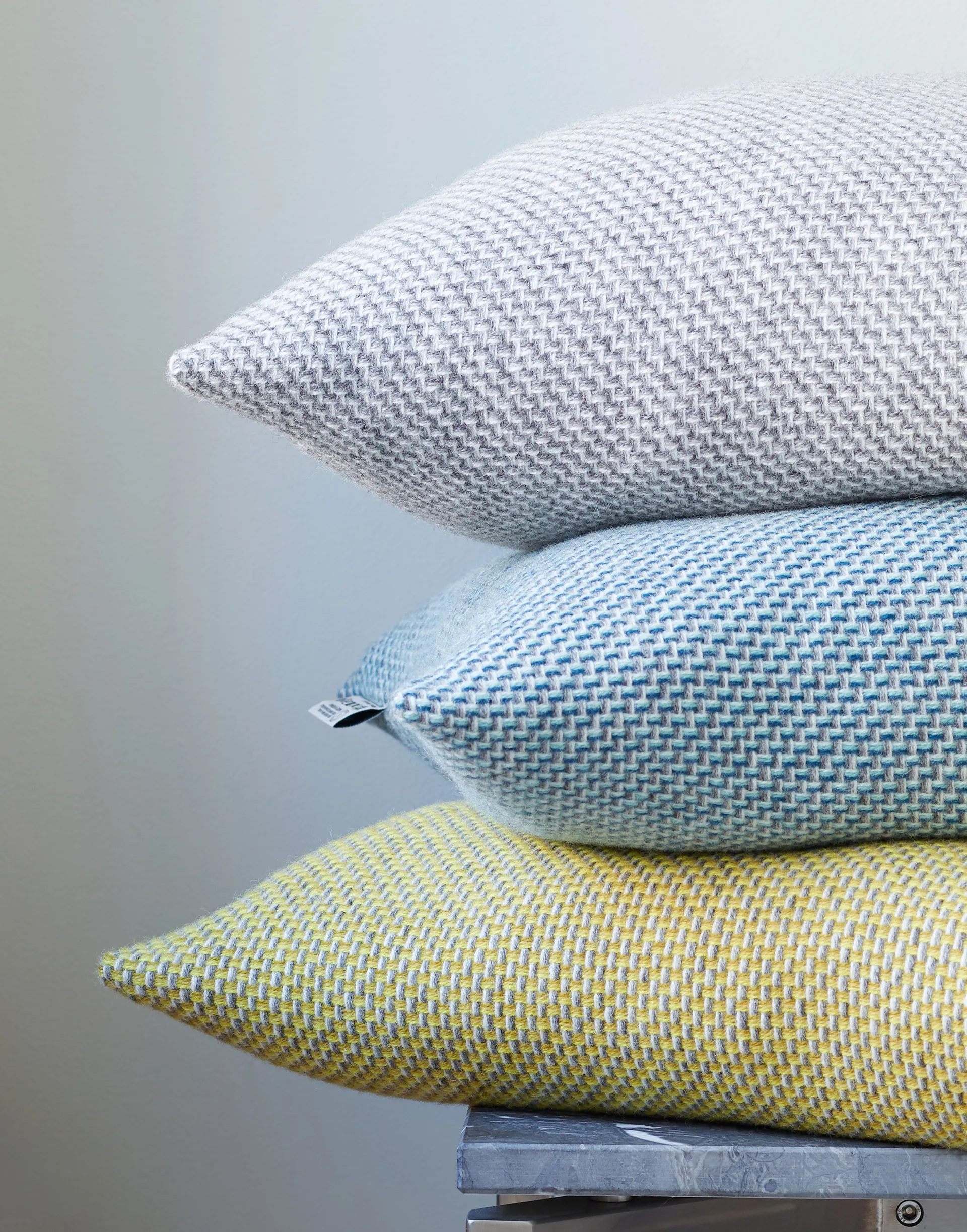 Coussin Una 50x50 cm, Blue Røros Tweed