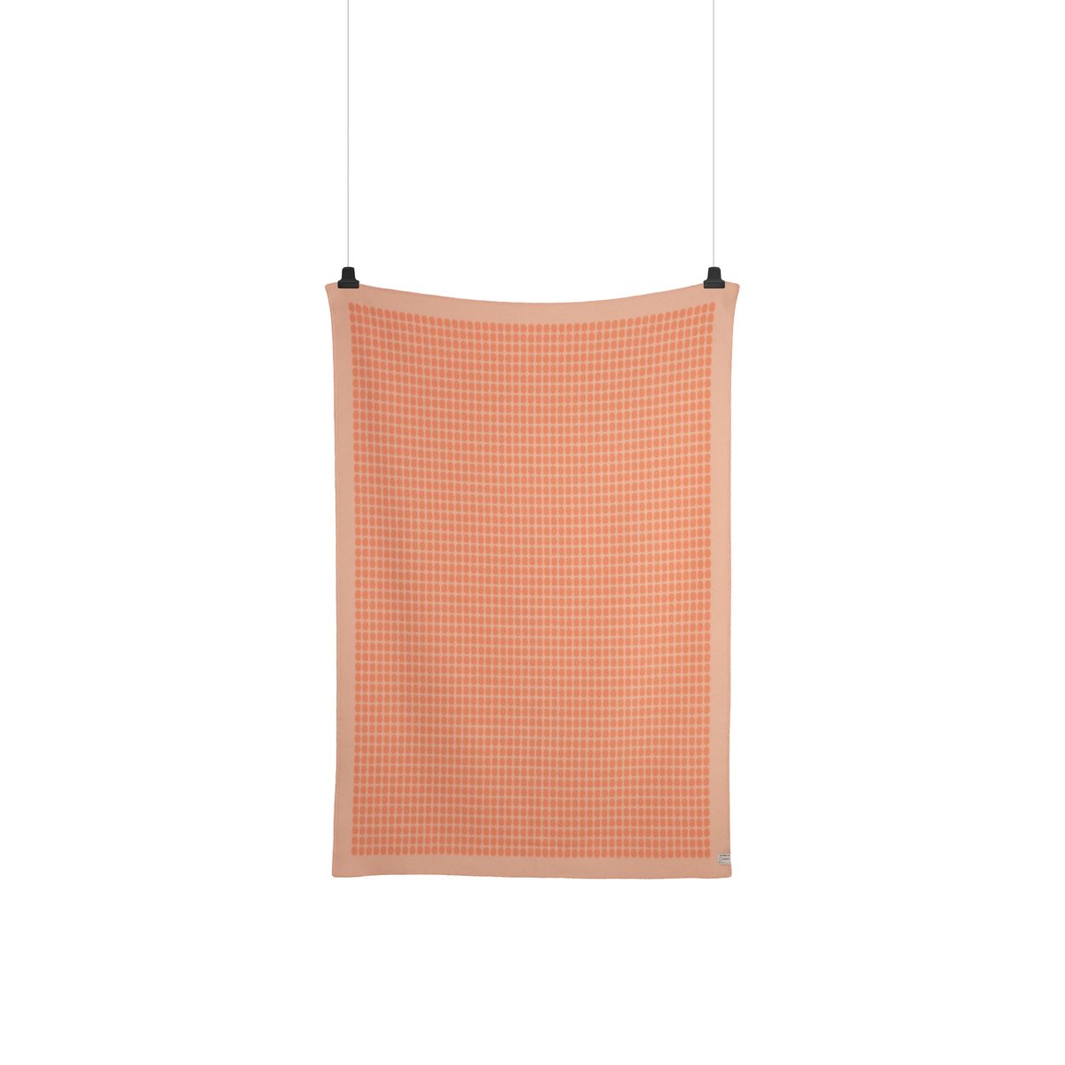 Roros Tweed Couverture Palette135x200 cm Corail | Design Scandinave | Plaids & couvertures en laine | Orange