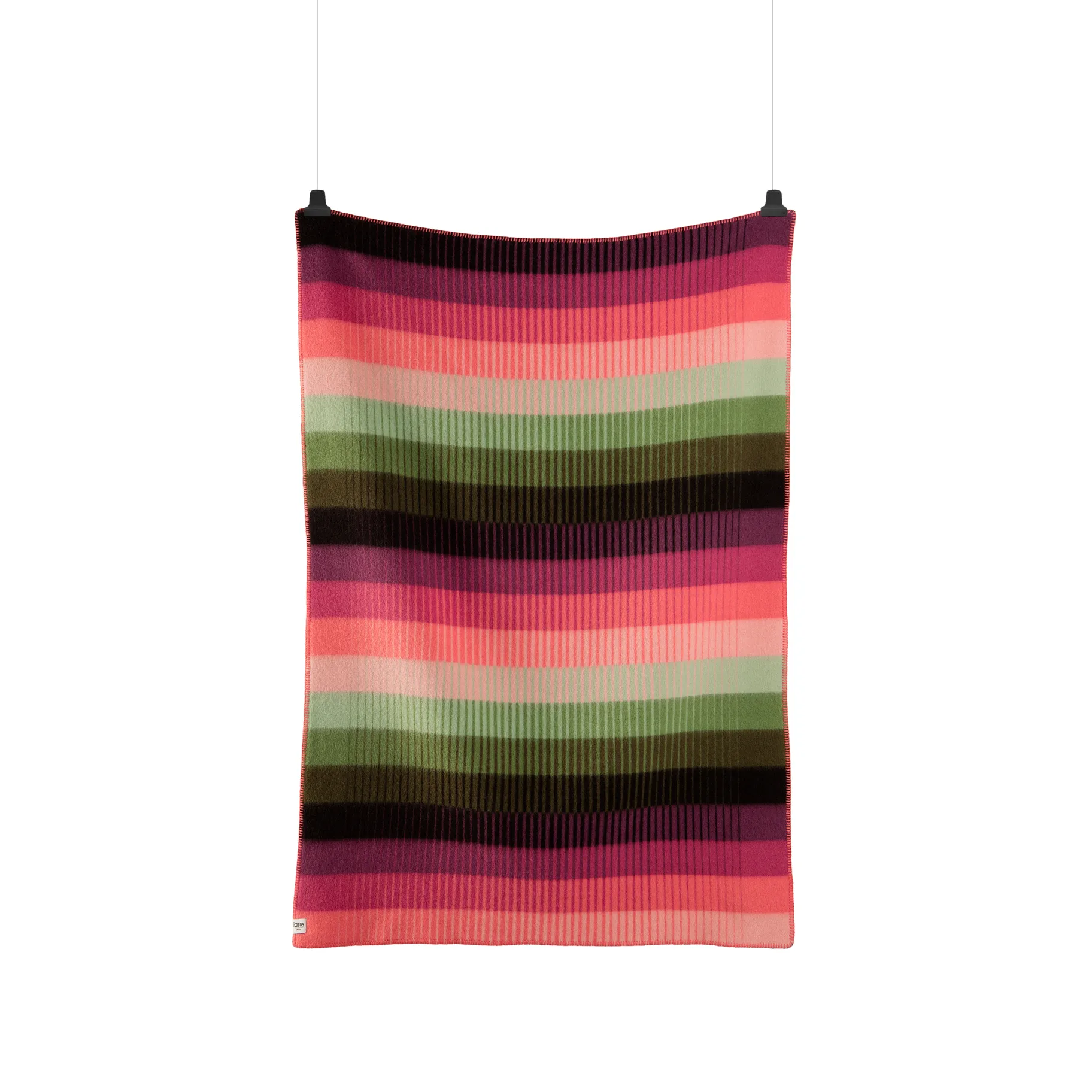 Plaid Åsmund gradient 135x200 cm, Pink-green Røros Tweed