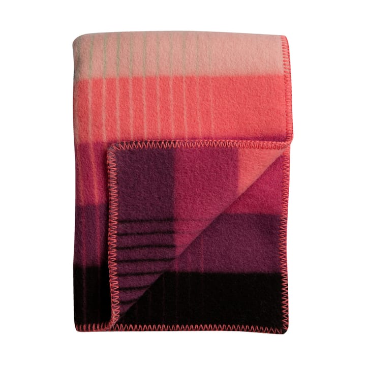 Plaid Åsmund gradient 135x200 cm, Pink-green Røros Tweed