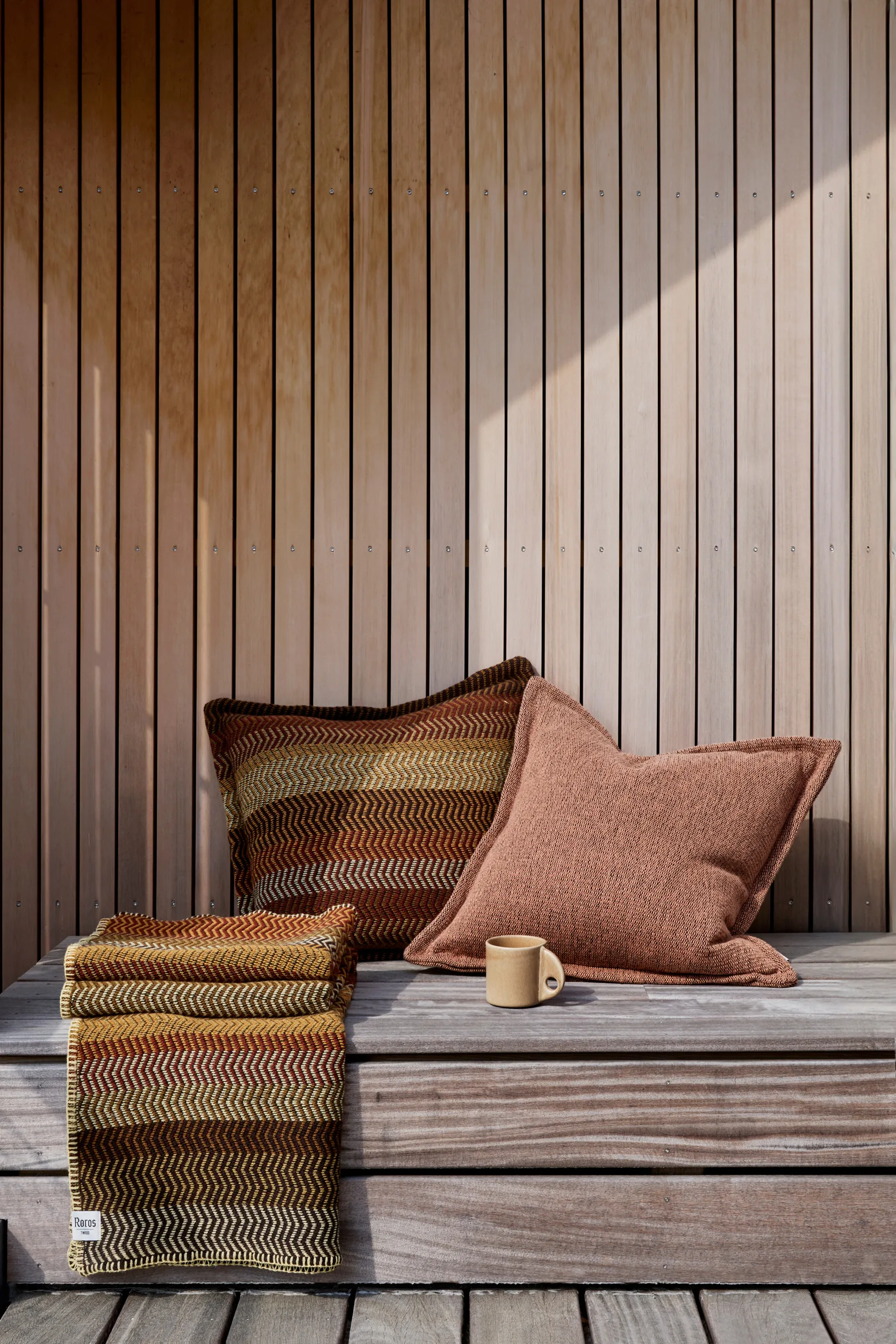 Plaid Fri 150x200 cm, Champ de chaume Røros Tweed
