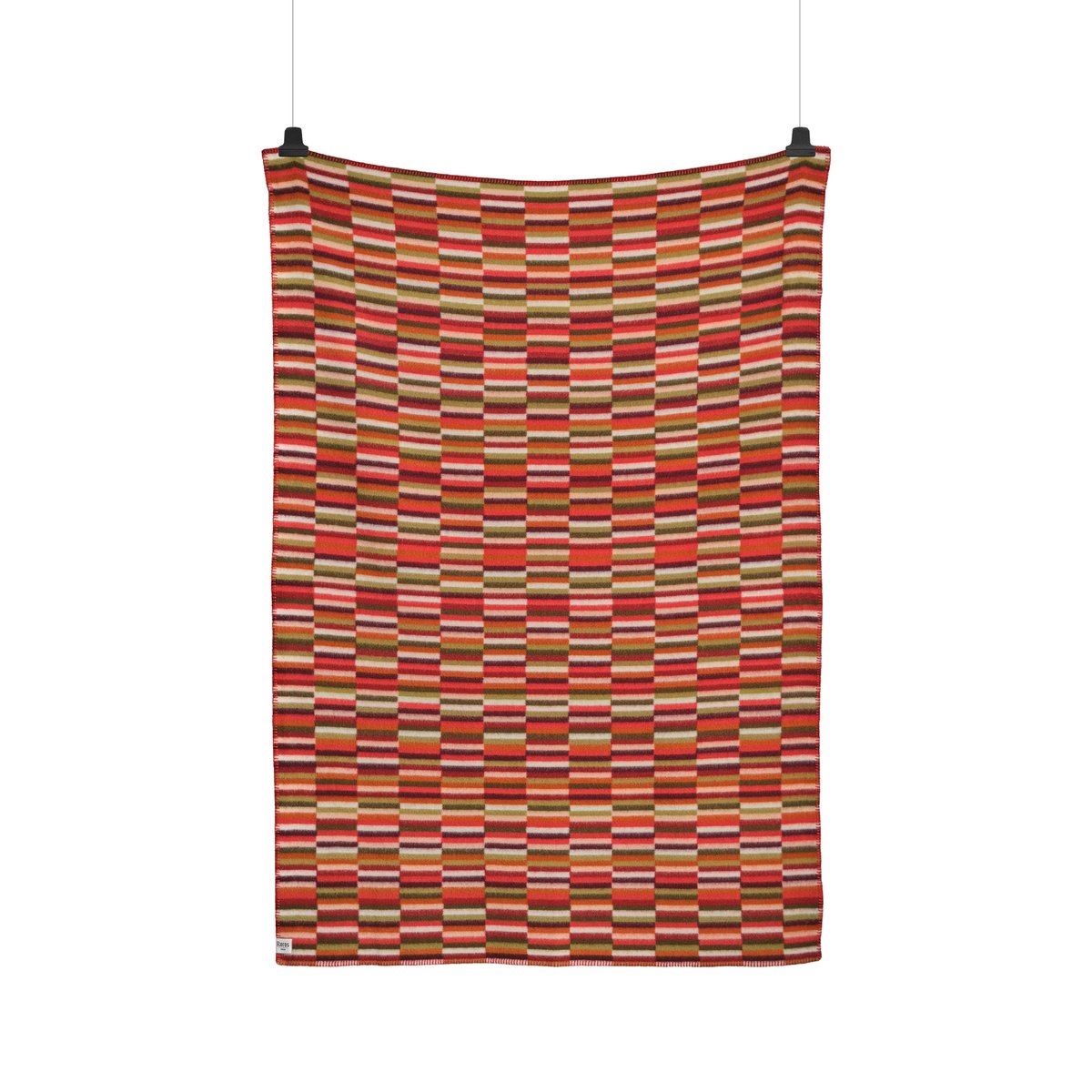 Rros Tweed Plaid Ida 135x200 cm Red shades | Design Scandinave | Plaids & couvertures en laine | Multi