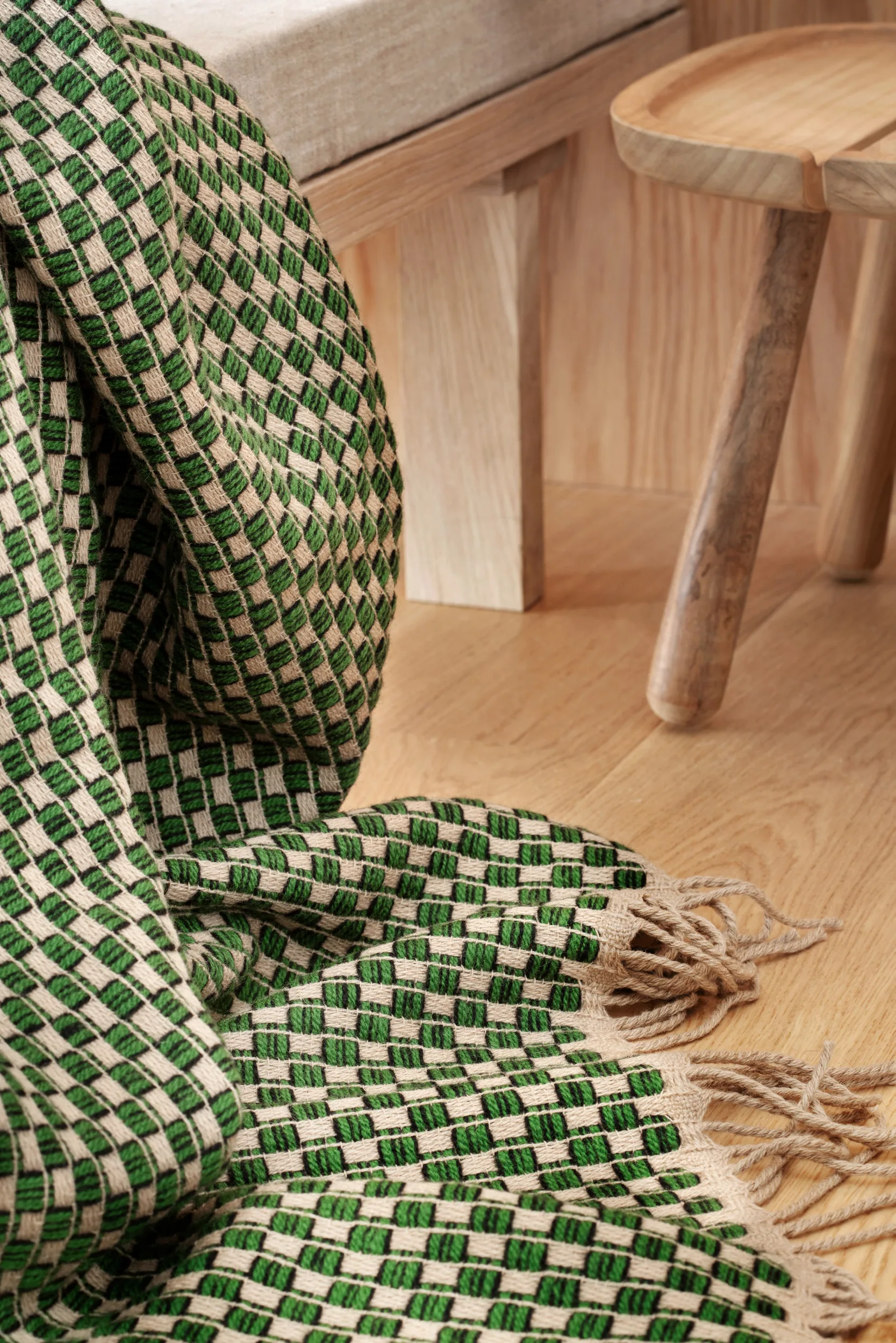 Plaid Isak 150x210 cm, Meadow Røros Tweed