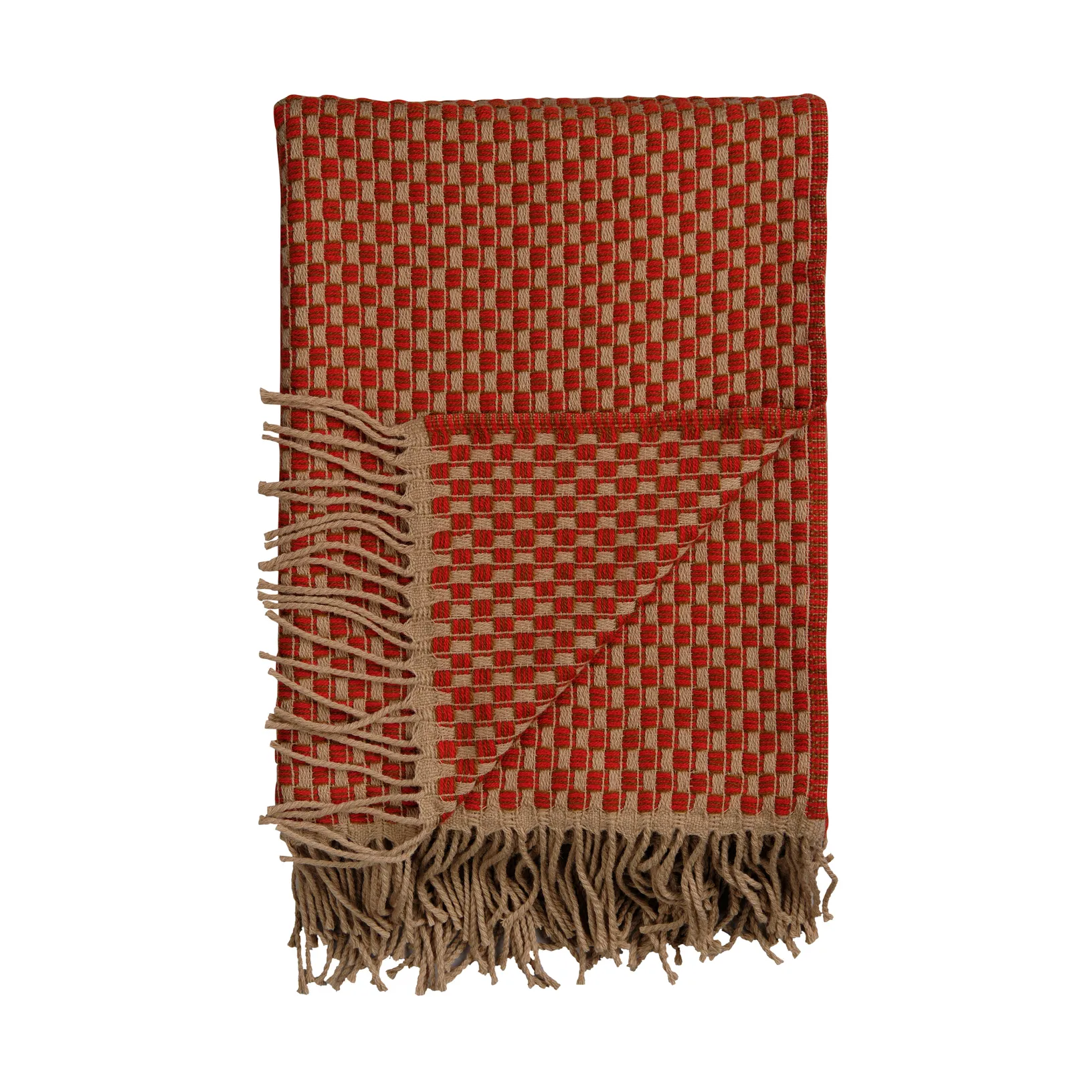 Plaid Isak 150x210 cm, Red sumac Røros Tweed