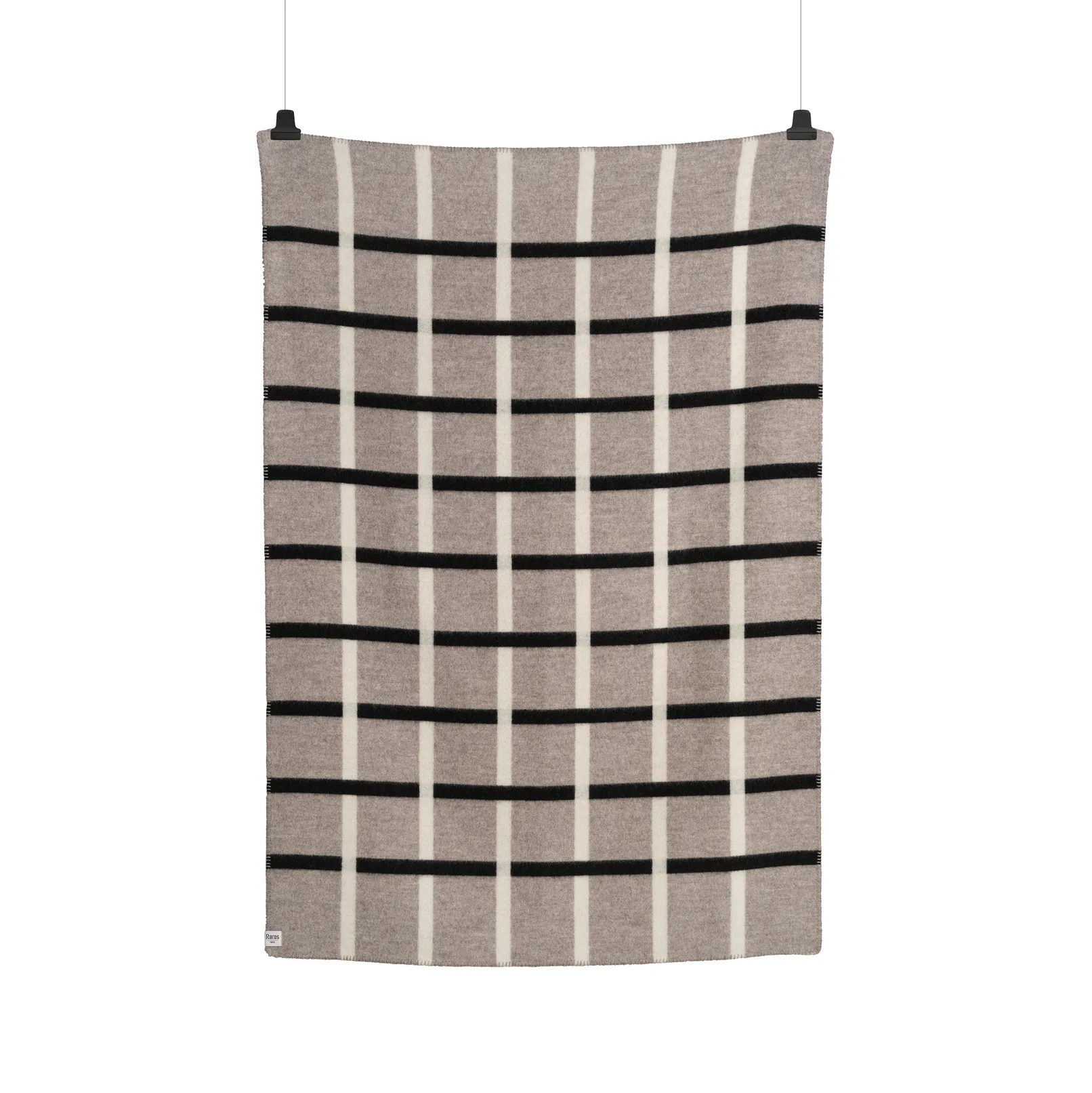 Plaid Knut 135x200 cm, Dove grey Røros Tweed