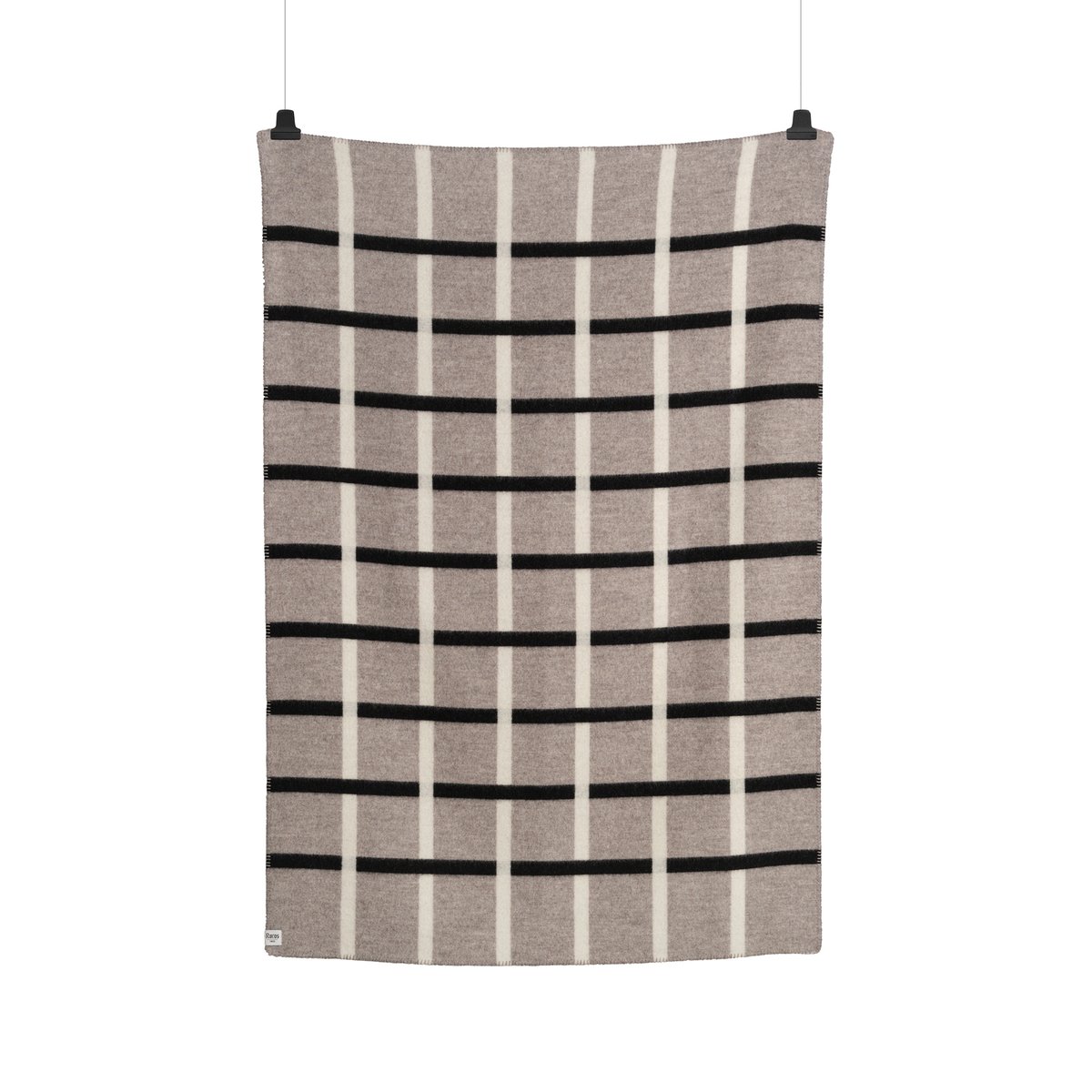 Røros Tweed Plaid Knut 135x200 cm Dove grey